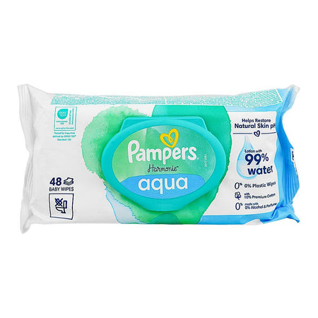 Pampers Hamonie Aqua Baby Wipes, 48-Pack - Image 2