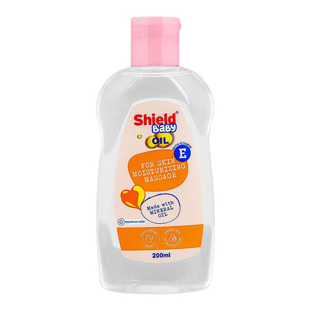 Shield Vitamin-E Mineral Baby Oil, 200ml - Main Image