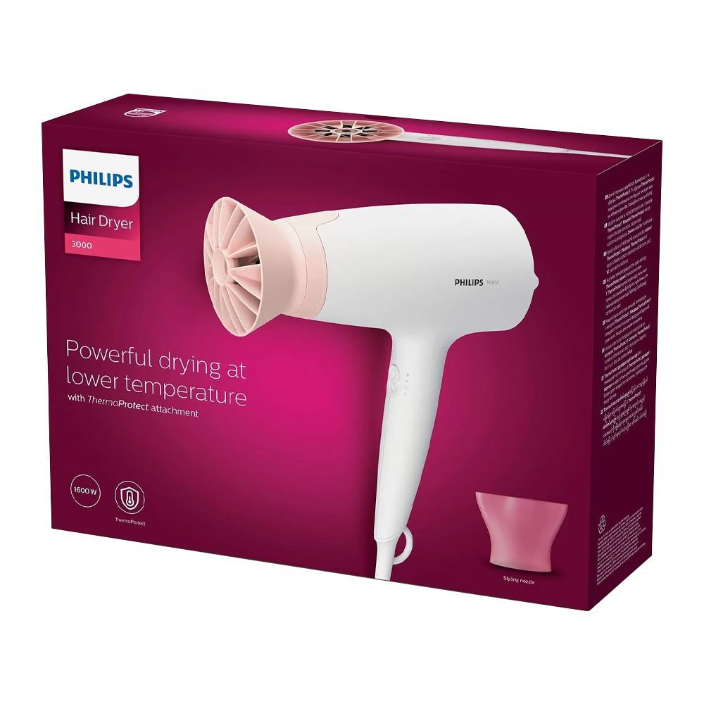 Philips 3000 Thermoprotect Hair Dryer, 1600W, BHD300/10 - Image 3