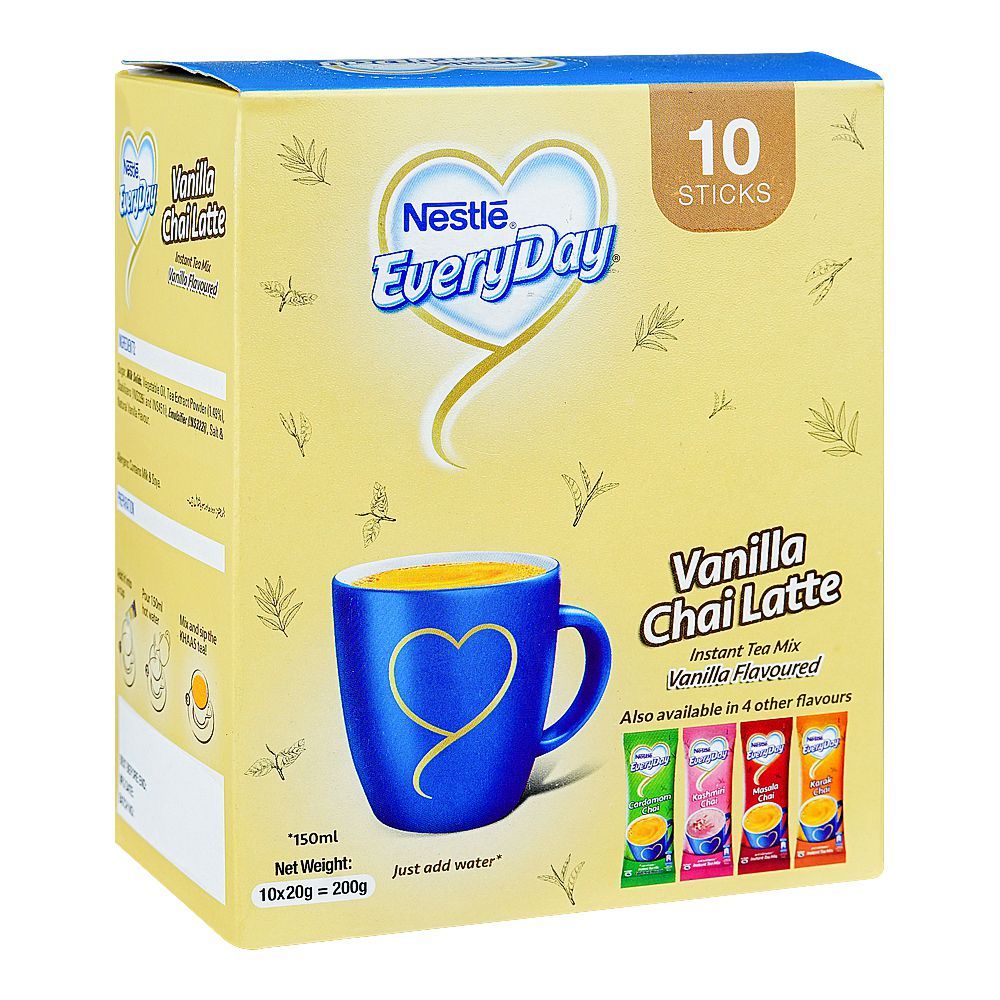 Nestle Everyday Vanilla Chai Latte, 10-Sachets, 20g Each - Main Image