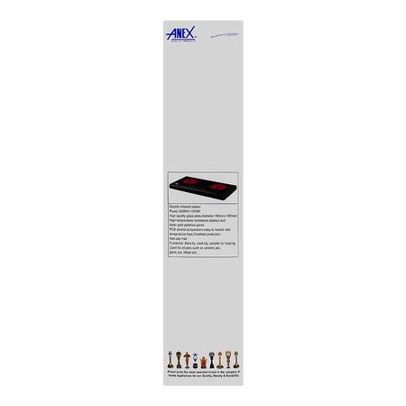 Anex Deluxe Hot Plate, 2000-1500W, Black, AG-2162 - Image 5