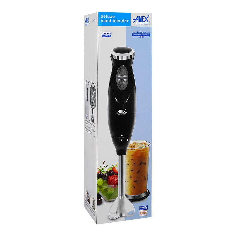 Anex Deluxe Hand Blender, 300W, Black, AG-121 - Image 2