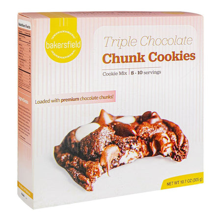 Bakersfield Mixed Triple Chocolate Chunk Cookies, 305g - Main Image