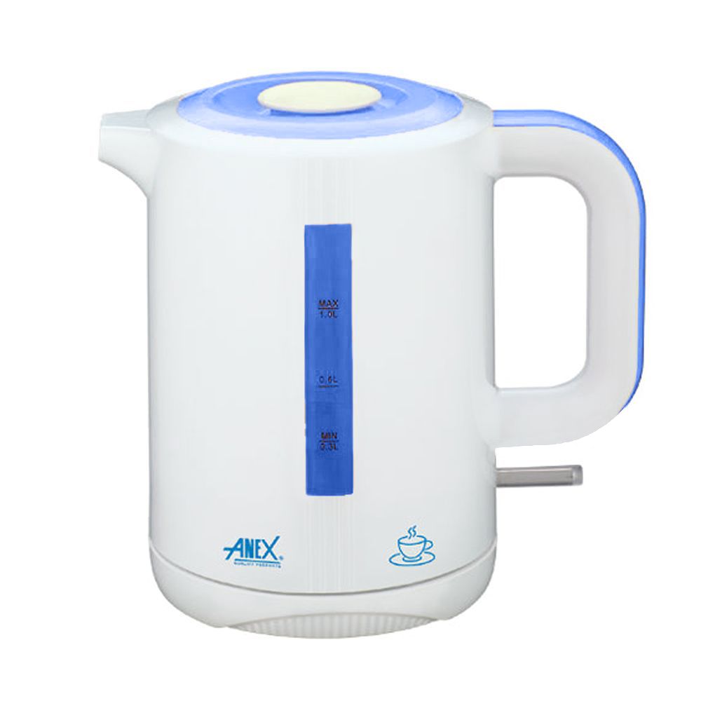 Anex Deluxe Electric Kettle, 1000ml Capacity, 900-1200W, Sea Blue, AG-4032 - Main Image