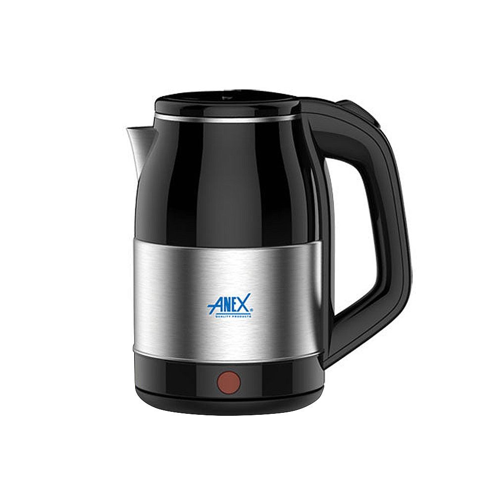 Anex Deluxe Electric Kettle, 1800ml Capacity, 1500W, Black & Silver, AG-4062 - Main Image