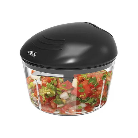 Anex Deluxe Pull Chopper, Manual Food Cutter, Black, AG-01 - Main Image