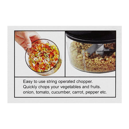 Anex Deluxe Pull Chopper, Manual Food Cutter, Black, AG-01 - Image 5