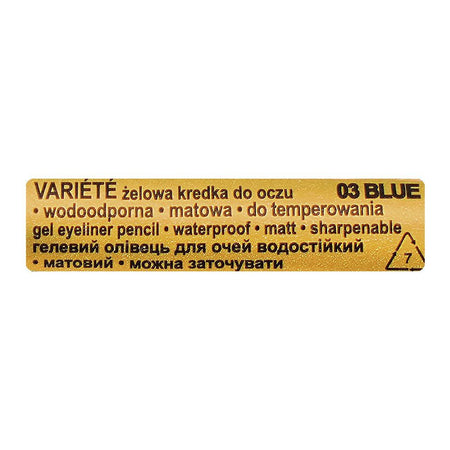 Eveline Waterproof Variete Gel Eyeliner Pencil, 03 Blue - Image 4