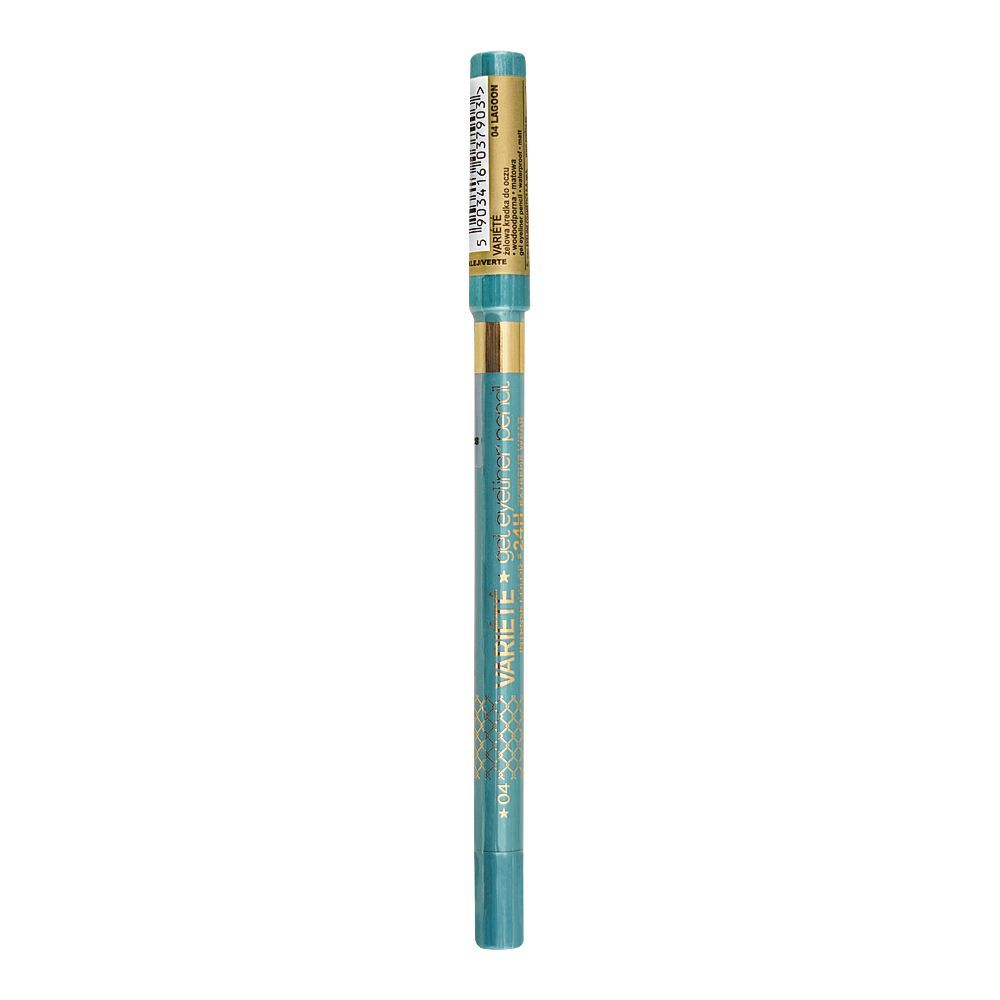Eveline Waterproof Variete Gel Eyeliner Pencil, 04 Lagoon - Image 2