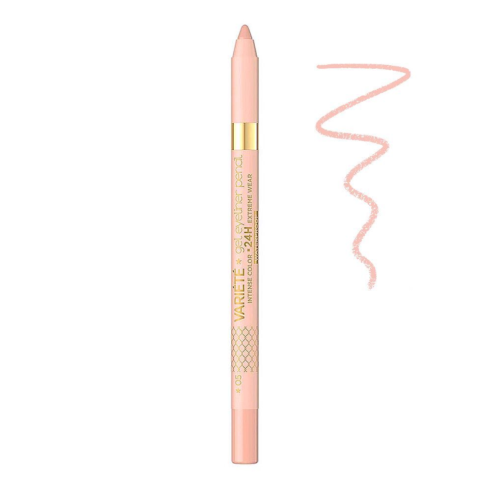 Eveline Waterproof Variete Gel Eyeliner Pencil, 06 Champagne - Main Image