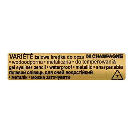 Eveline Waterproof Variete Gel Eyeliner Pencil, 06 Champagne - Image 4