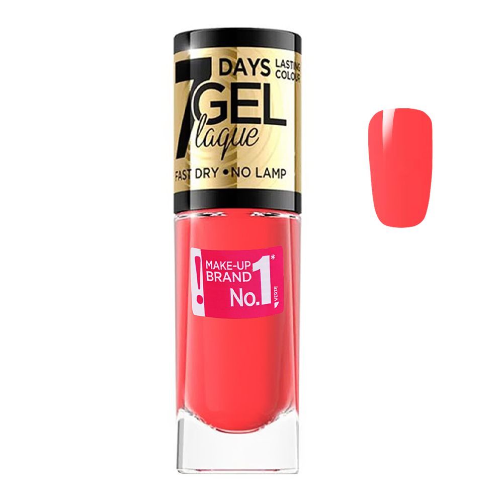 Eveline 7 Days Gel Laque Nail Polish, Long Lasting, 8ml, No. 46 - Main Image