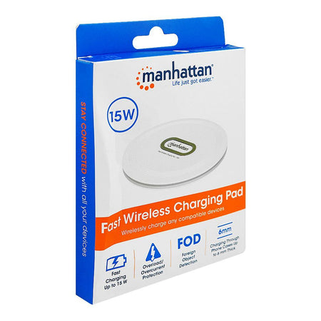 Manhattan 15W Fast Wireless Charging Pad, 406024 - Image 3