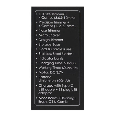 Sanford 14in1 Grooming Kit, Rechargeable Hair Clipper, SF-9748HC - Image 7
