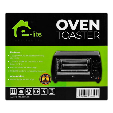 E-Lite Oven Toaster, 800W, 12 Liters Capacity, ETO-12L - Image 6