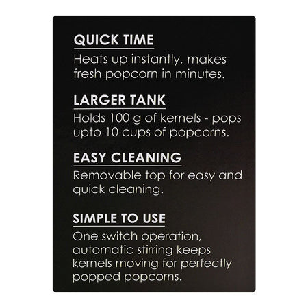E-Lite Pop Corn Maker, EPM-009 - Image 4