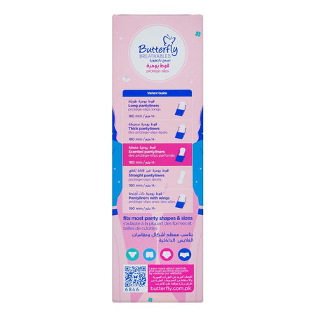 Butterfly Breathables Ultra Thin Cottony Soft Scented Panty Liners, Long, 20-Pack - Image 2