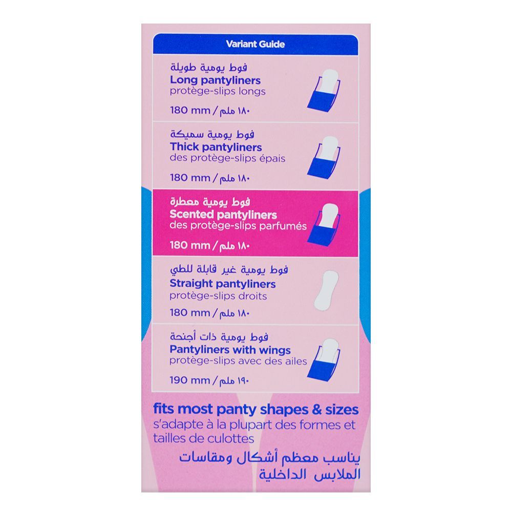 Butterfly Breathables Ultra Thin Cottony Soft Scented Panty Liners, Long, 20-Pack - Image 3