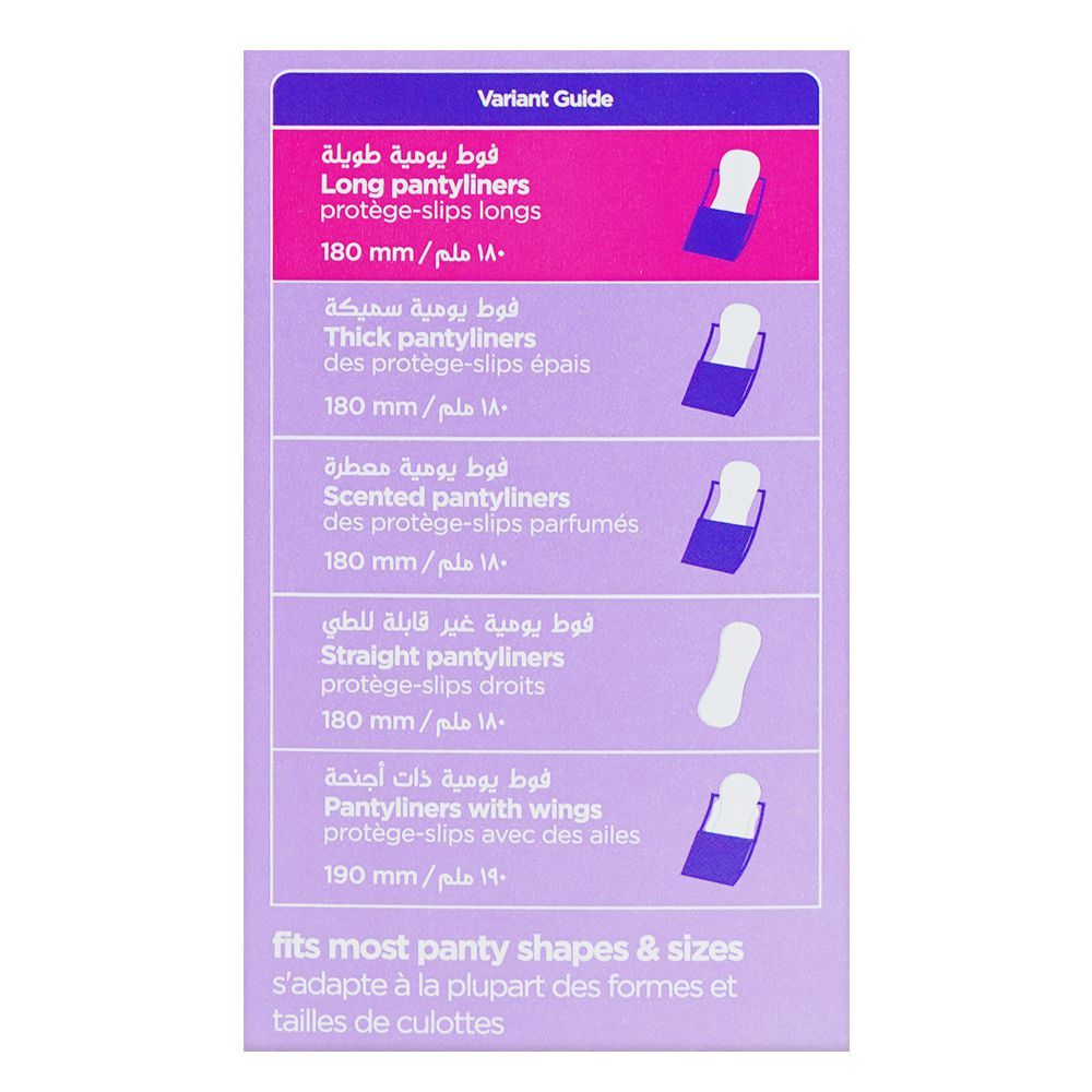 Butterfly Breathables Ultra Thin Cottony Soft Unscented Panty Liners, Long, 40-Pack - Image 3