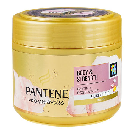 Pantene Pro-V Miracles Body & Strength Biotin+Rose Water Silicone Free Hair Mask, 300ml - Main Image