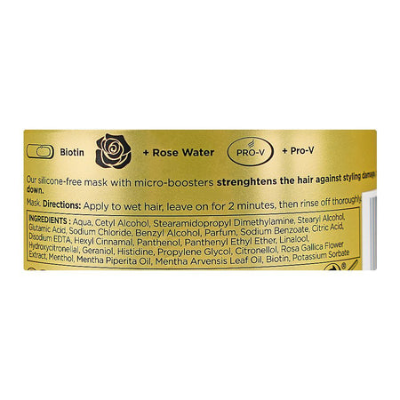 Pantene Pro-V Miracles Body & Strength Biotin+Rose Water Silicone Free Hair Mask, 300ml - Image 4