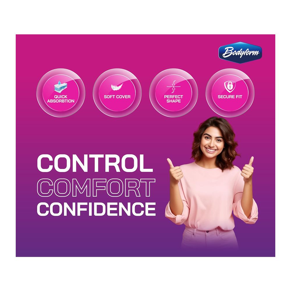 Bodyform Cushion Soft Overnight Maxi Sanitary Pads With Wings, 8-Pack - Image 5