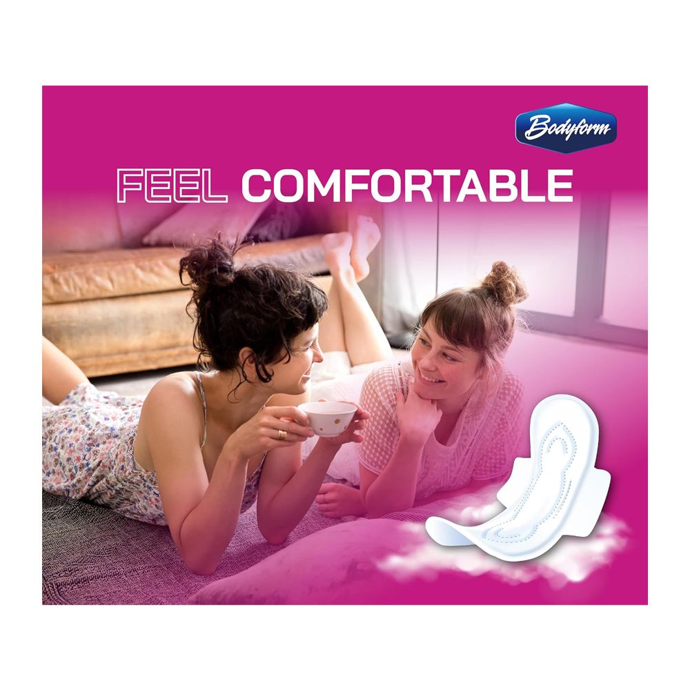 Bodyform Cushion Soft Overnight Maxi Sanitary Pads With Wings, 8-Pack - Image 8