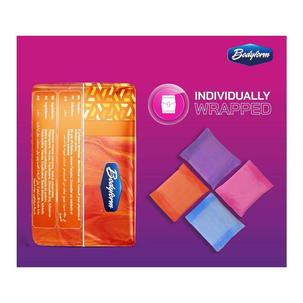 Bodyform Cushion Soft Long Maxi Sanitary Pads With Wings, 10-Pack - Image 3