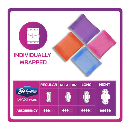 Bodyform Cushion Soft Regular Maxi Sanitary Pads With Wings, 12-Pack - Image 2