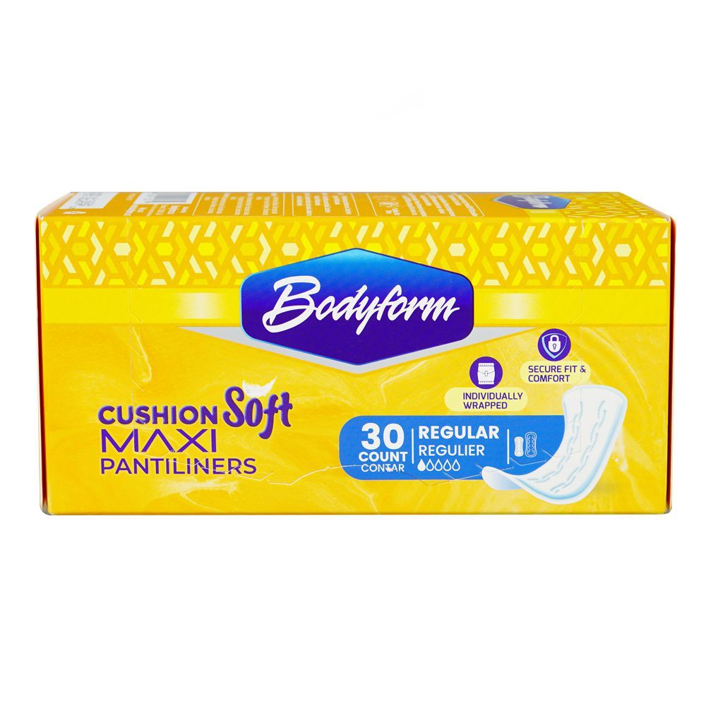 Bodyform Cushion Soft Regular Maxi Pantiliners, 30-Pack - Image 2