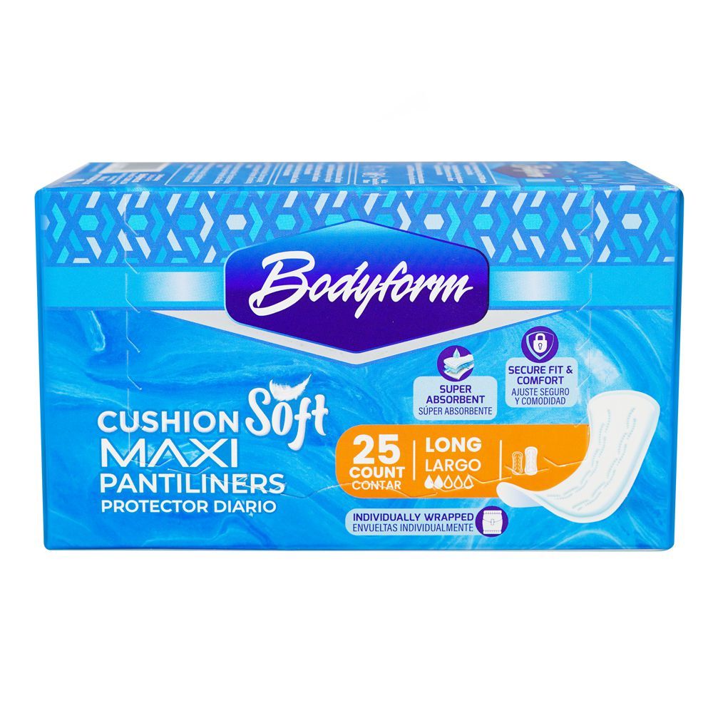 Bodyform Cushion Soft Long Maxi Pantiliners, 25-Pack - Image 2