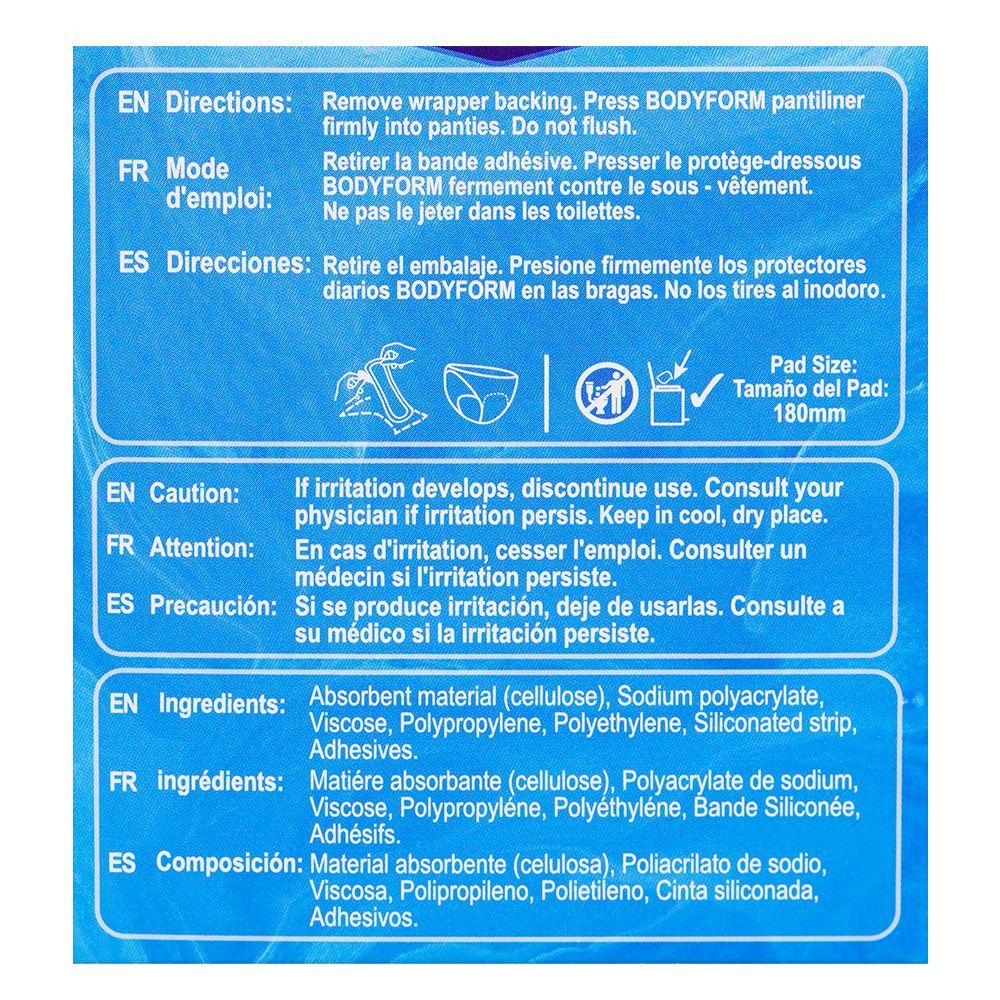 Bodyform Cushion Soft Long Maxi Pantiliners, 25-Pack - Image 5