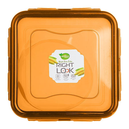 Appollo Right Lock Plastic Food Keeper, Medium, Orange - Image 3