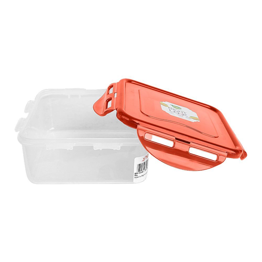 Appollo Right Lock Plastic Food Keeper, Medium, Red - Image 2