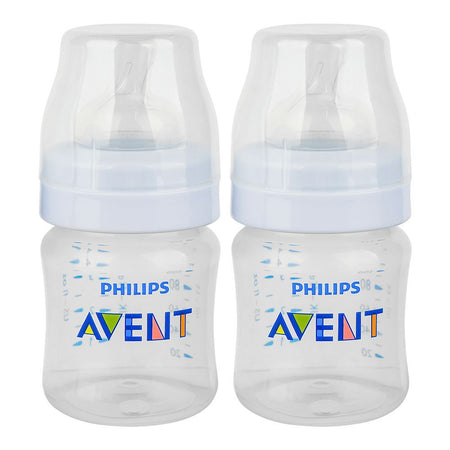 Avent Anti-Colic Feeding Bottle, For 0+ Months, 125ml, 2-Pack, SCF810/62 - Main Image