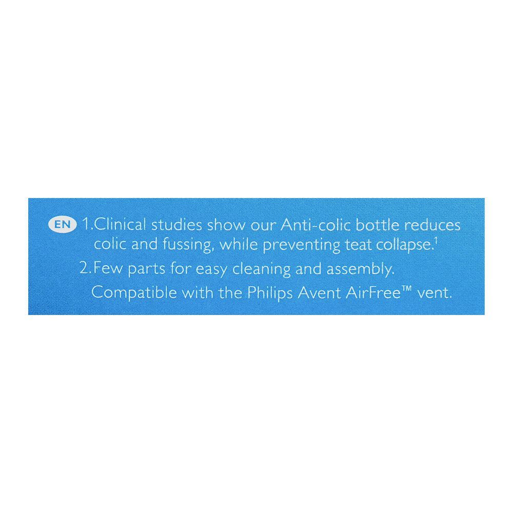 Avent Anti-Colic Feeding Bottle, For 0+ Months, 125ml, 2-Pack, SCF810/62 - Image 5