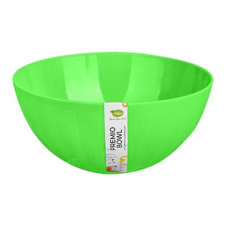 Appollo Premio Plastic Bowl, BPA-Free, Medium, Green - Main Image