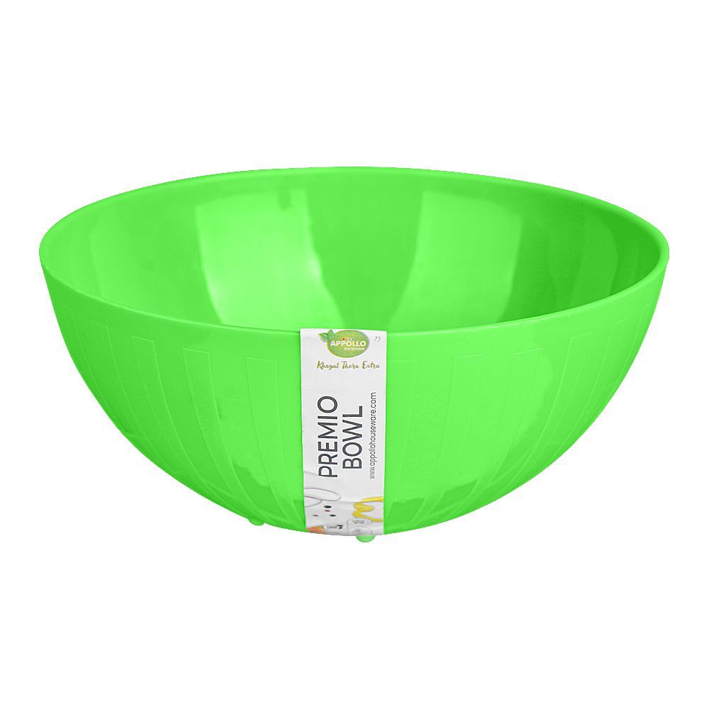 Appollo Premio Plastic Bowl, BPA-Free, Small, Green - Main Image