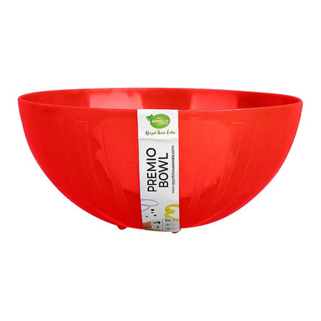 Appollo Premio Plastic Bowl, BPA-Free, Small, Red - Image 2