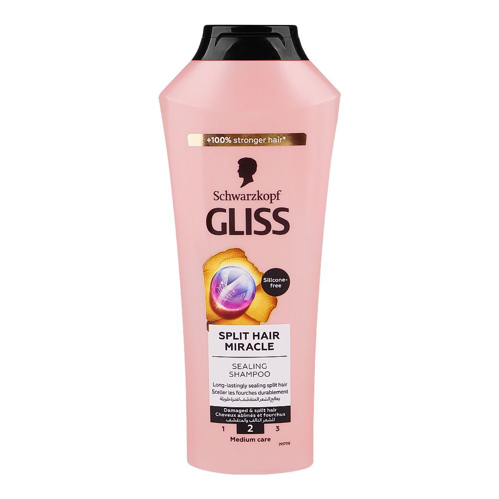 Schwarzkopf Gliss Split Hair Miracle Sealing Shampoo, For Damaged & Split Hair, 400ml - Main Image