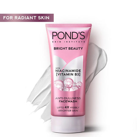 Pond's Bright Beauty Anti-Dullness Face Wash With Niacinamide & Vitamin B3, 50g - Main Image