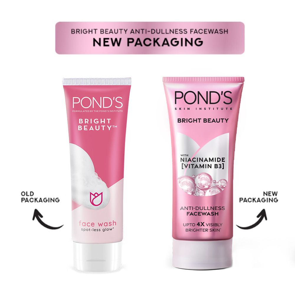 Pond's Bright Beauty Anti-Dullness Face Wash With Niacinamide & Vitamin B3, 50g - Image 7