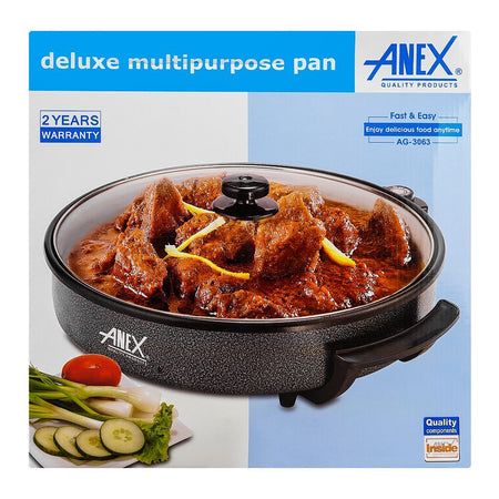 Anex Deluxe Multi Purpose Pan, 1200W, AG-3063 - Image 3
