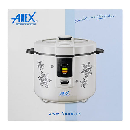 Anex Deluxe Rice Cooker, 900W, White, AG-2021 - Image 3