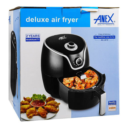 Anex Deluxe Air Fryer, 1400W, Black, AG-2019 - Image 4