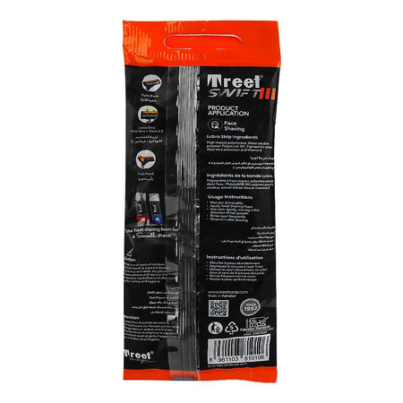 Treet Swift III Triple Blade Disposable Razors Pouch, 5-Pack - Image 2
