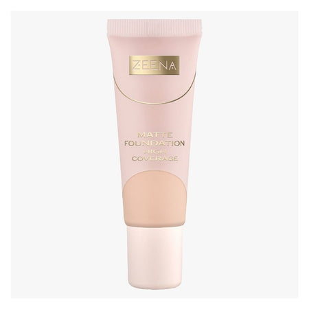 Zeena Matte Liquid Foundation High Coverage, 25ml, 010 - Main Image