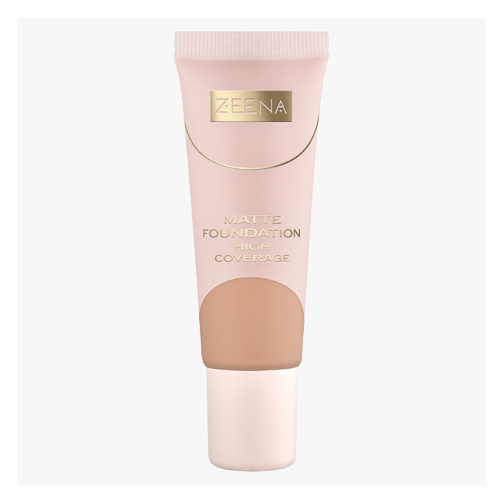 Zeena Matte Liquid Foundation High Coverage, 25ml, 040 - Main Image