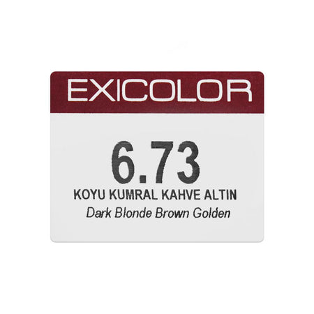 Neva Exicolor Permanent Hair Color Cream, 60ml, 6.73 Dark Blonde Brown Golden - Image 5