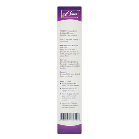 Eeazy Kids Oral Liquid Medicine Dropper, For Baby & Toddler, 5ml Capacity - Image 4